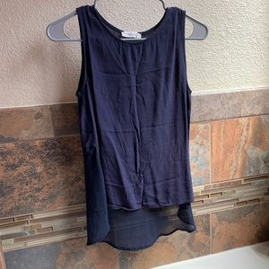 Mission navy blouse tank